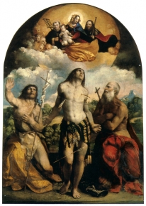 Madonna and Child in glory with saints